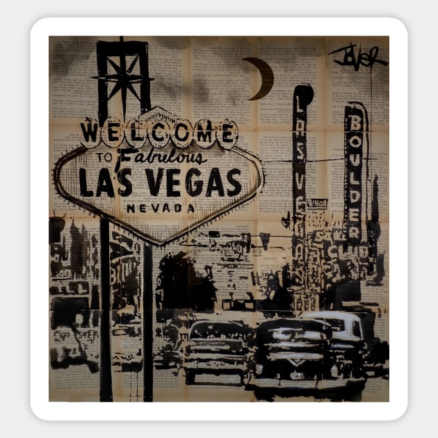 Viva Las Vegas Sticker by Loui Jover 